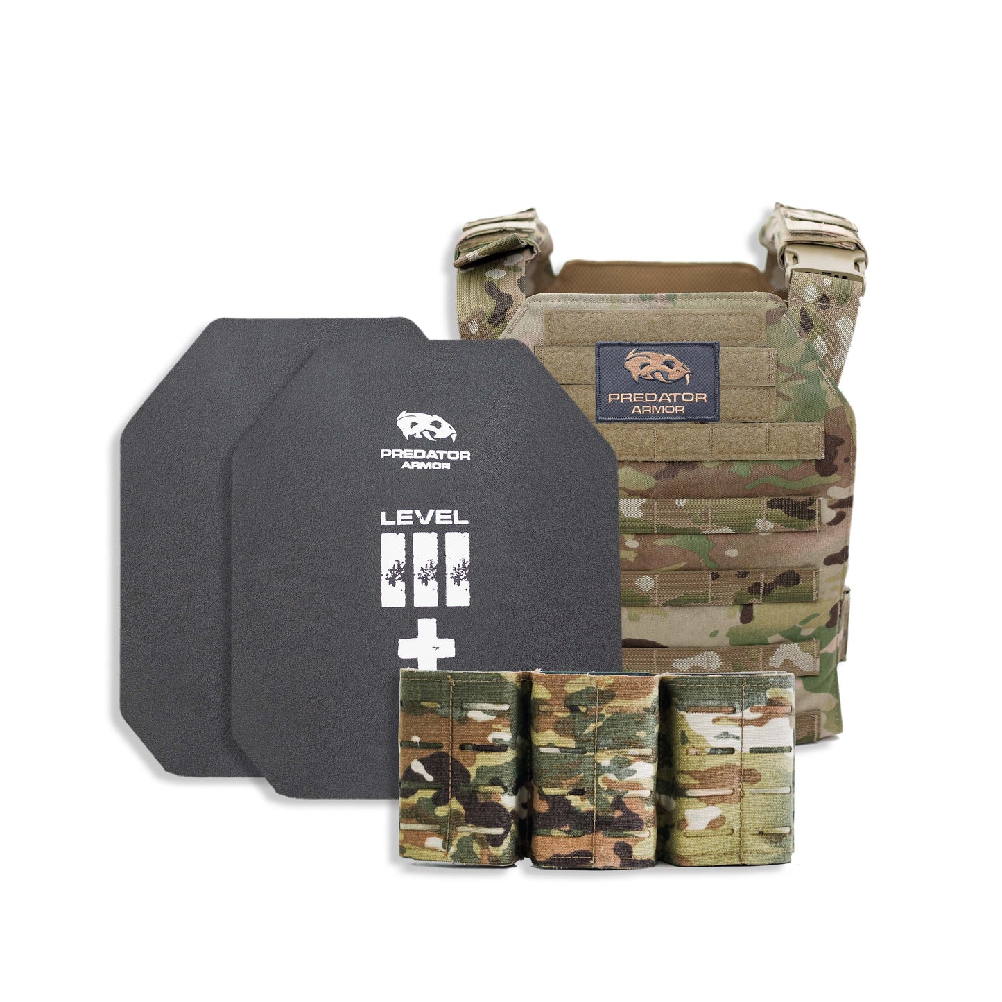 Level III+ Loaded Bundle - Base Coat - Coyote Brown, Black, Multi-Cam