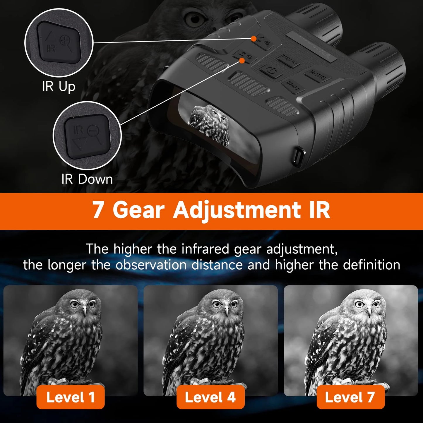 Digital Night Vision Binocular HD LCD Screen