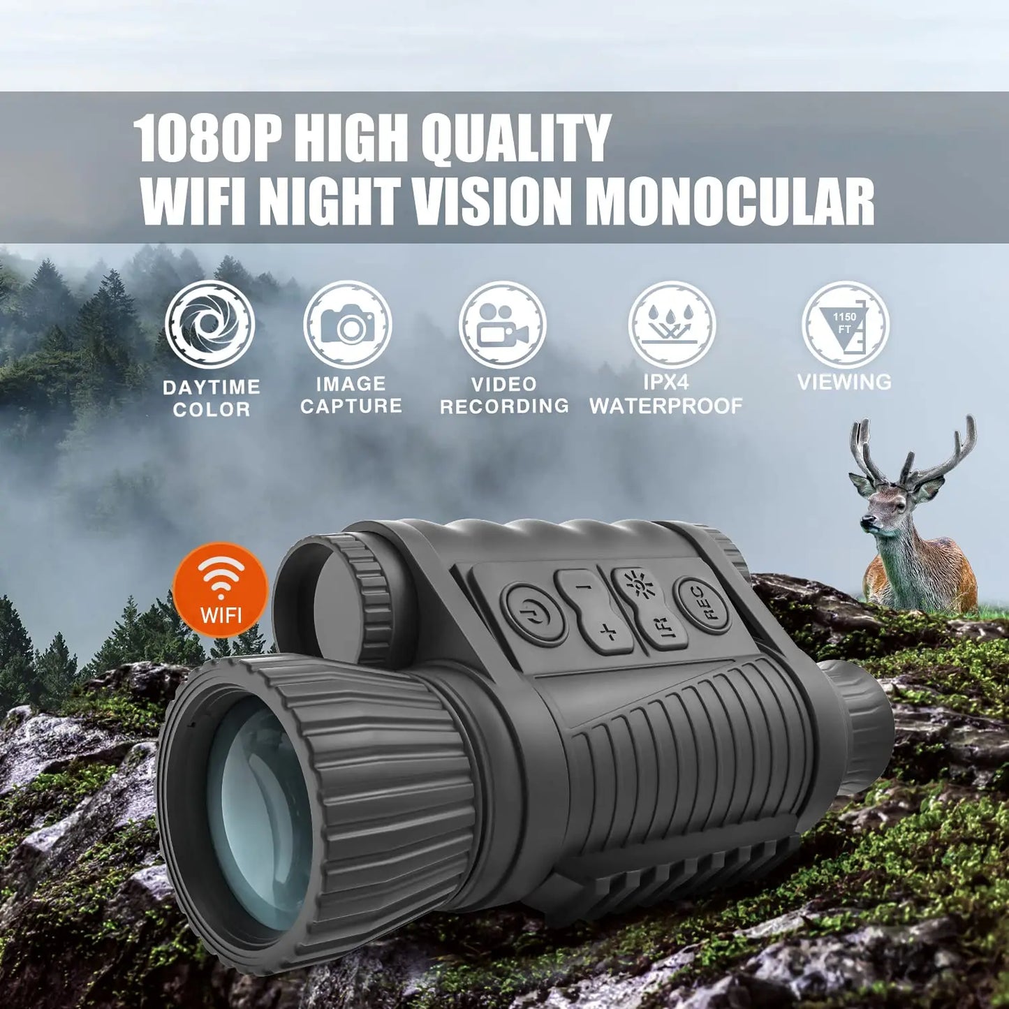 Digital Night Vision Monoculars 6X Magnification