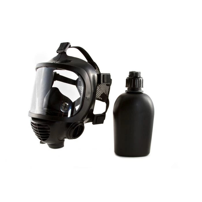 CM-6M Tactical Gas Mask - Includes Pre-installed Hydration System & Canteen | Full-Face Respirator for CBRN Defense