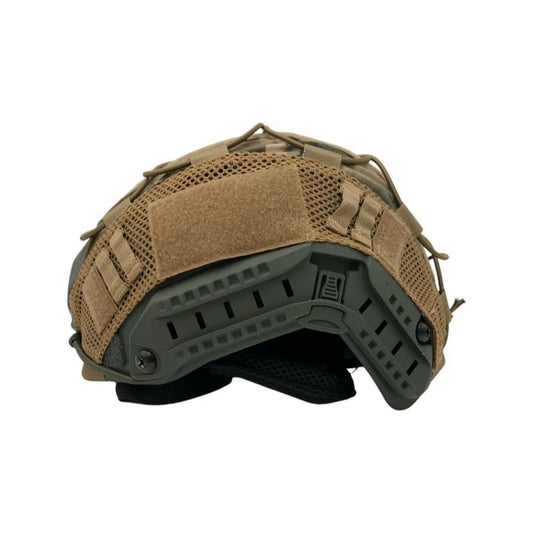 Tactical Level IIIa Ballistic Helmet - Universal Fit | 3.5 Lbs/Per | Green | Multicam Cover