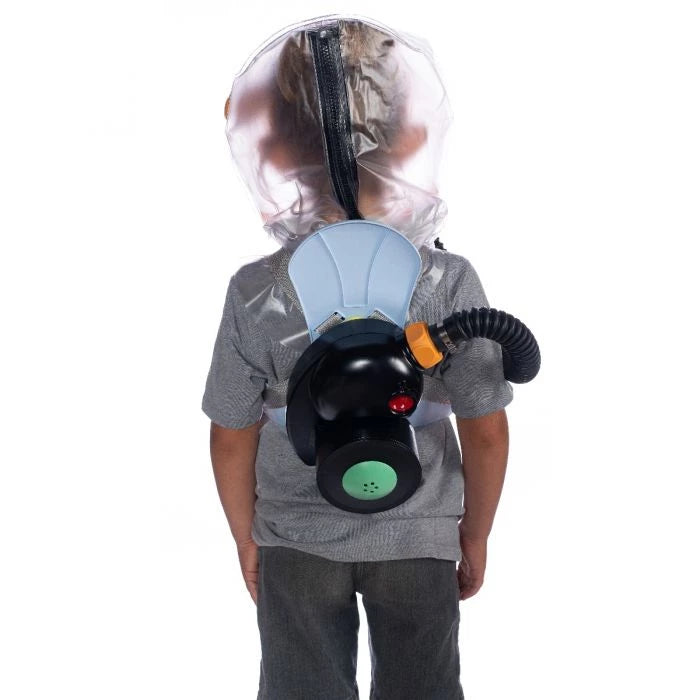 CM-3M CBRN Child Escape Respirator / Infant Gas Mask with PAPR - Includes hydration system & integrated water bottle, blower unit, tubing, back/waist carrier & Israeli NBC Filter